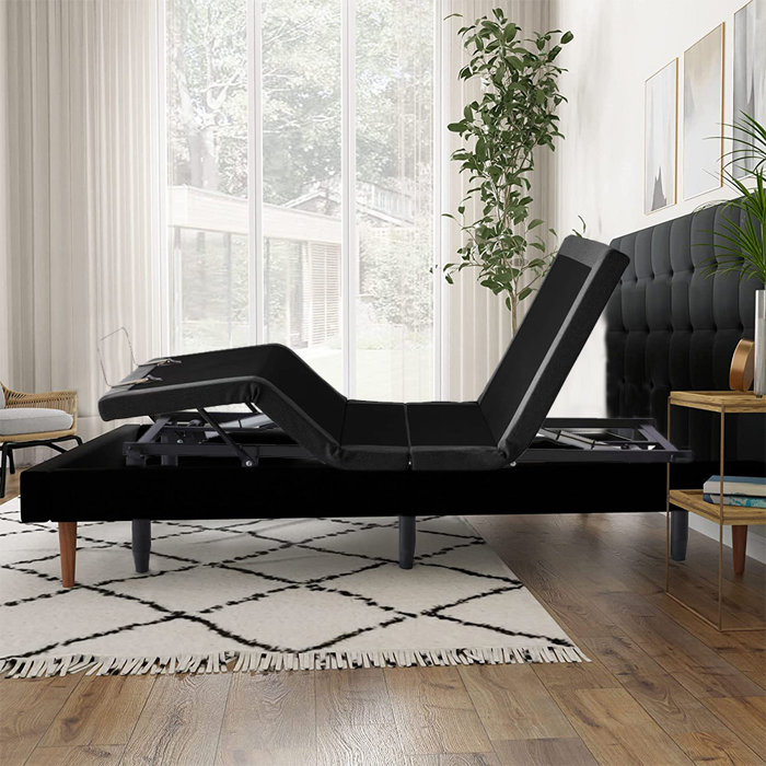 Ebern Designs AmberMarie Adjustable Bed with Wireless Remote Wayfair